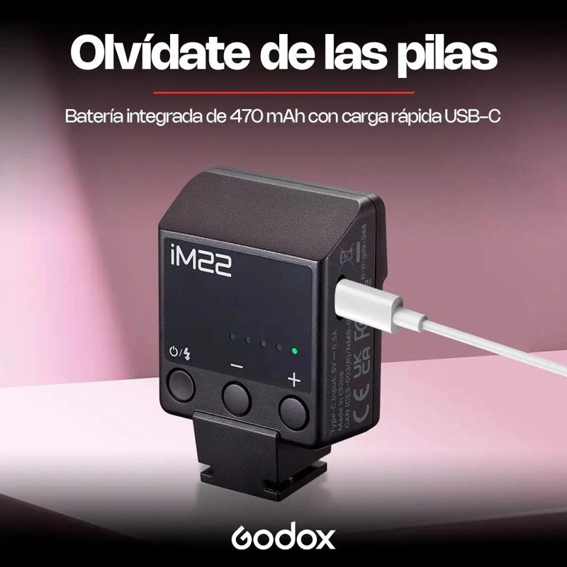 MINI FLASH RECARGABLE PORTATIL PARA CAMARAS CANON NIKON SONY - 5