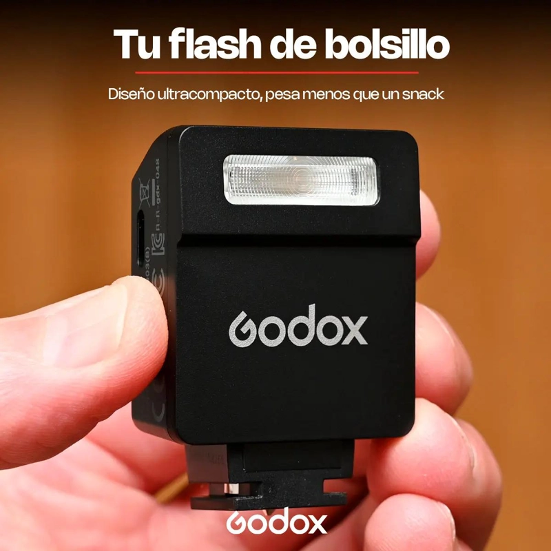 MINI FLASH RECARGABLE PORTATIL PARA CAMARAS CANON NIKON SONY - 6