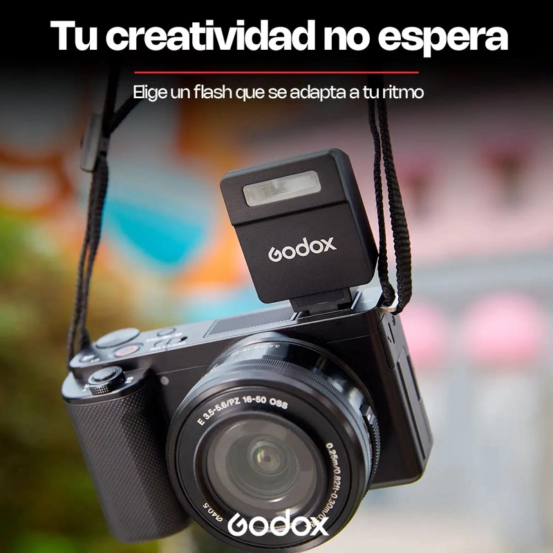 MINI FLASH RECARGABLE PORTATIL PARA CAMARAS CANON NIKON SONY - 8