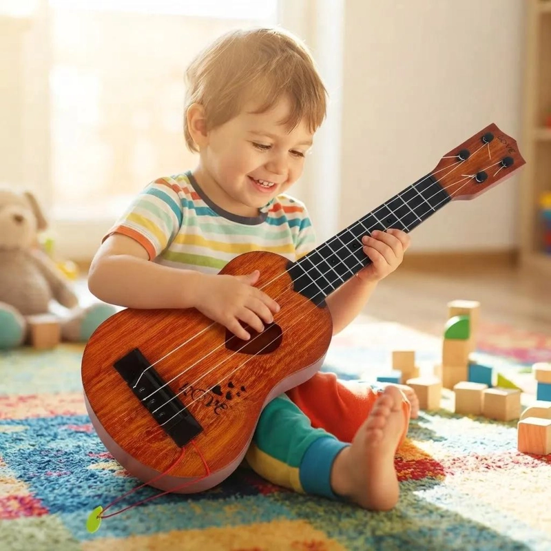 GUITARRA INFANTIL DE 4 CUERDAS PARA APRENDIZAJE MUSICAL - 1