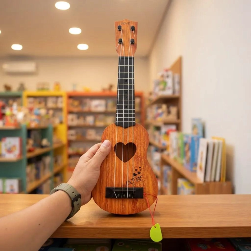 GUITARRA INFANTIL DE 4 CUERDAS PARA APRENDIZAJE MUSICAL - 3