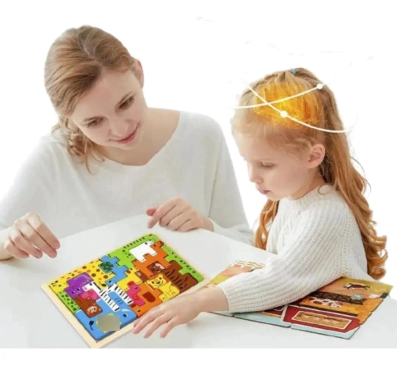 ROMPECABEZAS 3D DE MADERA PARA NIÑOS CON TEMAS DIVERSOS - 1