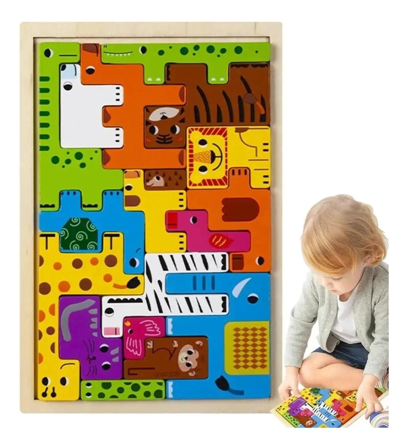 ROMPECABEZAS 3D DE MADERA PARA NIÑOS CON TEMAS DIVERSOS - 6