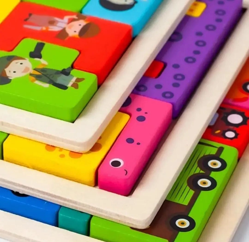 ROMPECABEZAS 3D DE MADERA PARA NIÑOS CON TEMAS DIVERSOS - 7