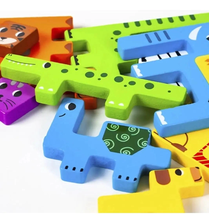 ROMPECABEZAS 3D DE MADERA PARA NIÑOS CON TEMAS DIVERSOS - 8