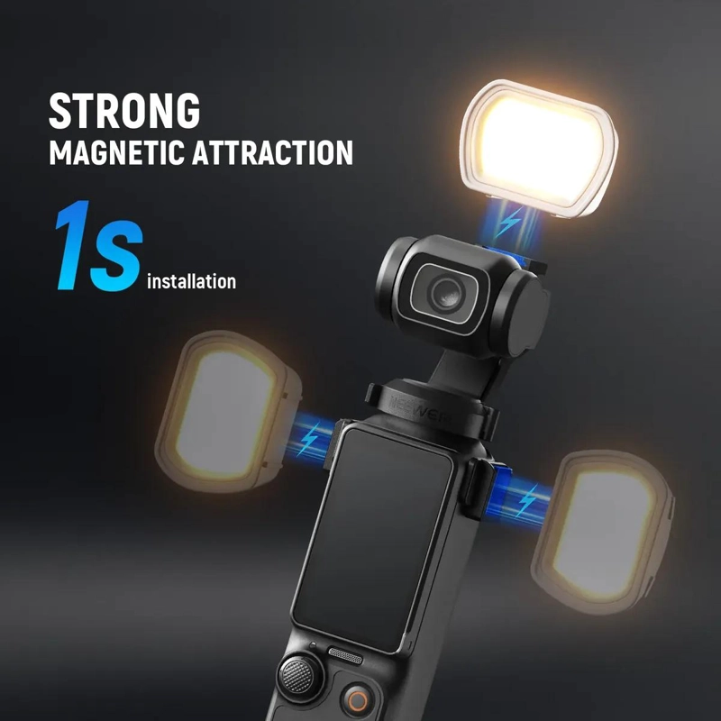 LUZ LED MAGNE TICA COMPACTA PARA GRABACION DE VIDEOS Y SELFIES - 5