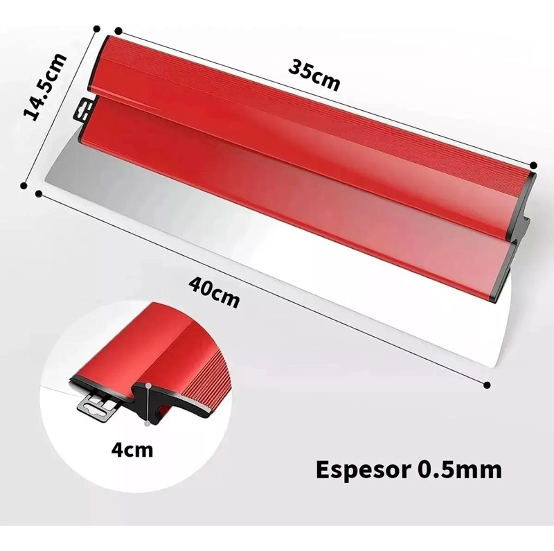 RASPADOR DE YESO FLEXIBLE DE 40 CM PARA ACABADOS PERFECTOS - 2
