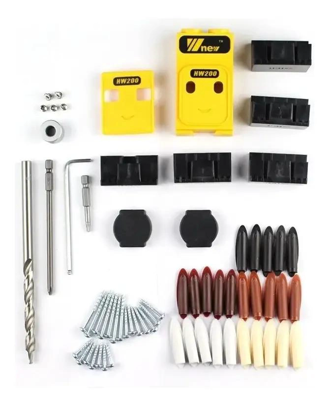 KIT GUIA PERFORACION OCULTAR TORNILLOS CARPINTERIA - 1
