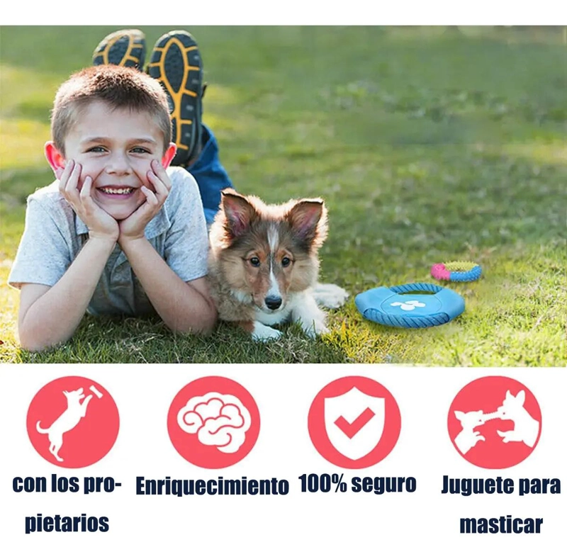 SET DE 10 JUGUETES INTERACTIVOS PARA PERROS DE ALGODON - 8