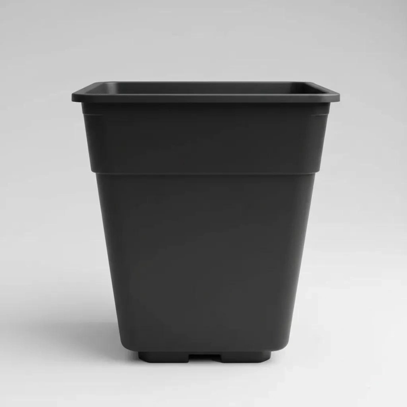 PACK DE 5 MACETAS CUADRADAS DE 2.5 LITROS PARA JARDINERIA - 6