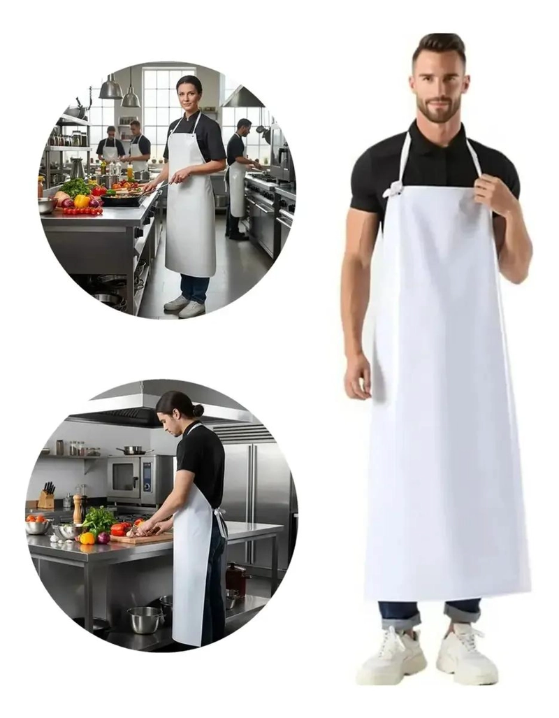 DELANTAL IMPERMEABLE DE PVC PARA USO DOME STICO Y COMERCIAL - 1
