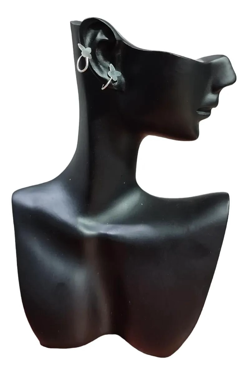 AROS EAR CUFF MARIPOSAS EN PLATA LEY 925 CON CAJA REGALO - 2