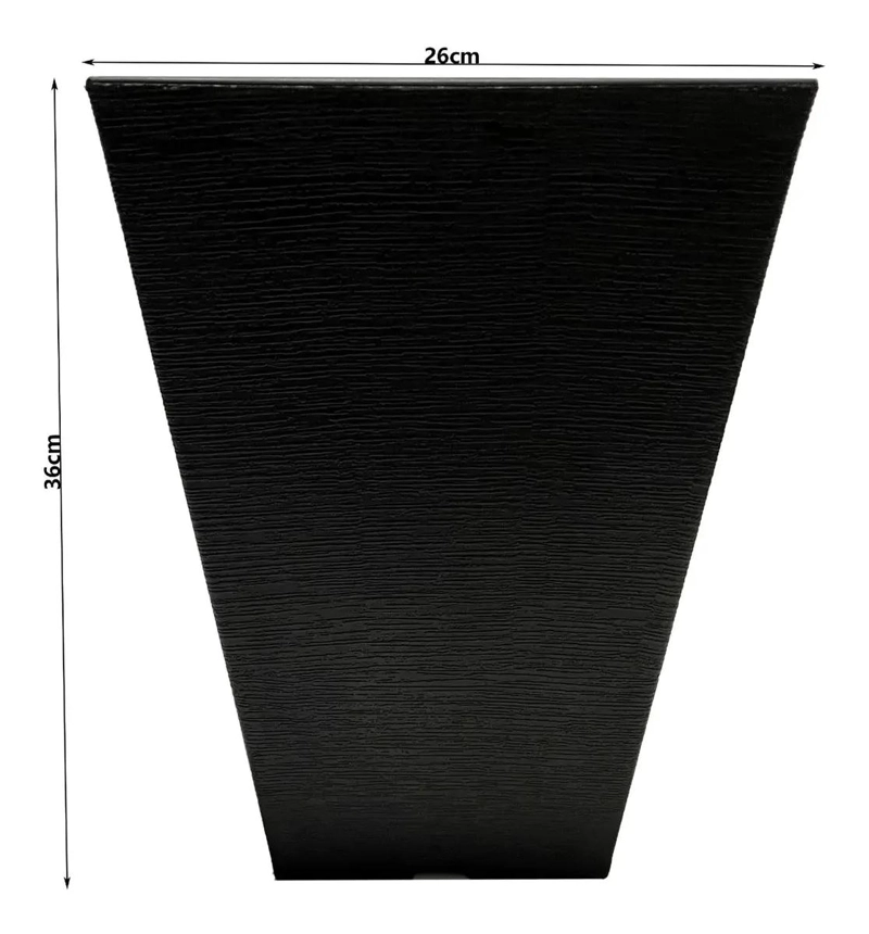 MACETERO CUADRADO DE PLASTICO 36CM PARA PLANTAS - 3