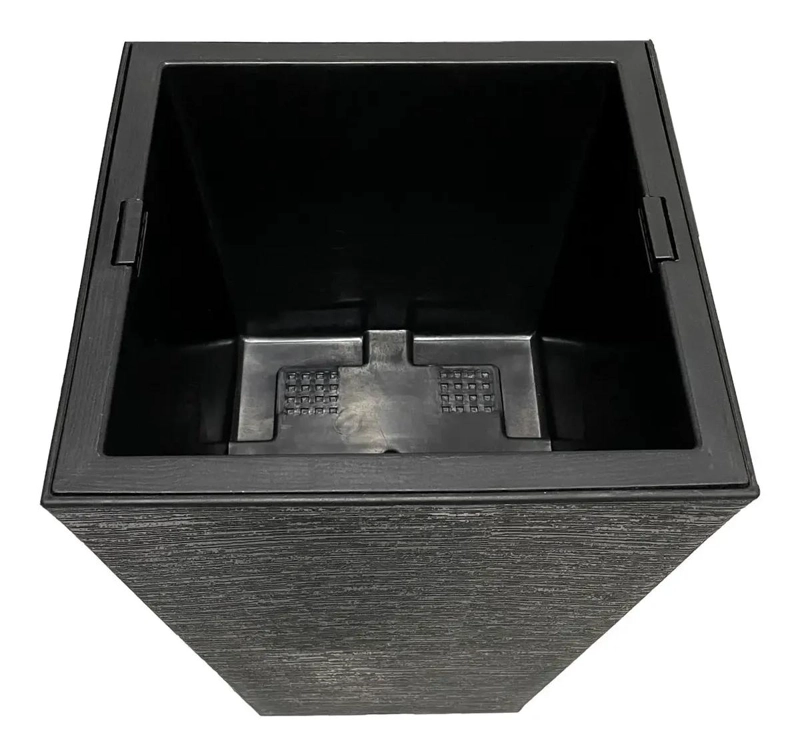 MACETERO CUADRADO DE PLASTICO 36CM PARA PLANTAS - 5