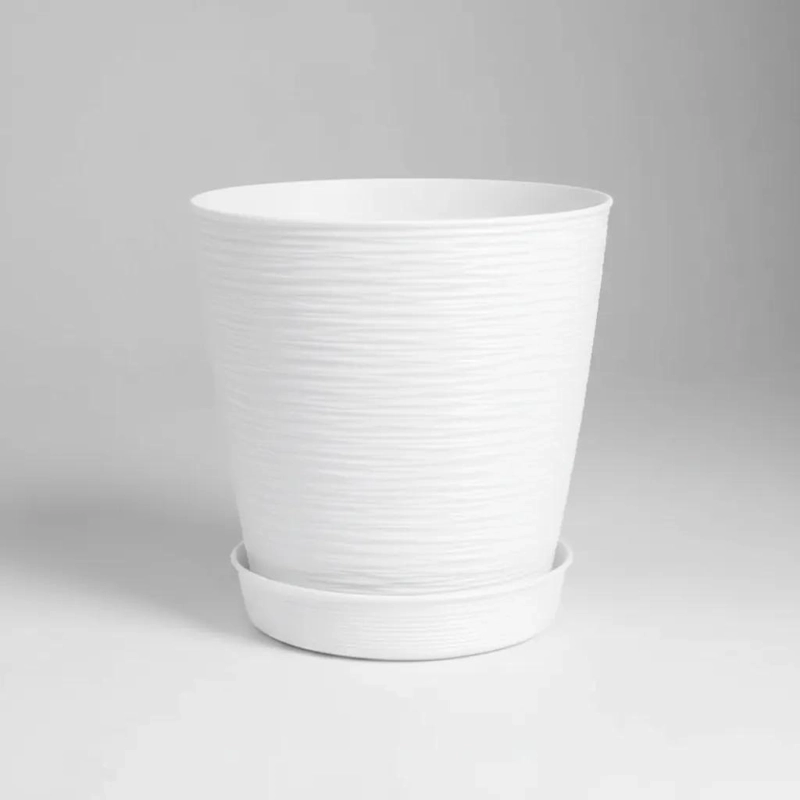 MACETERO GRANDE TEXTURIZADO IDEAL PARA INTERIOR Y EXTERIOR - 4