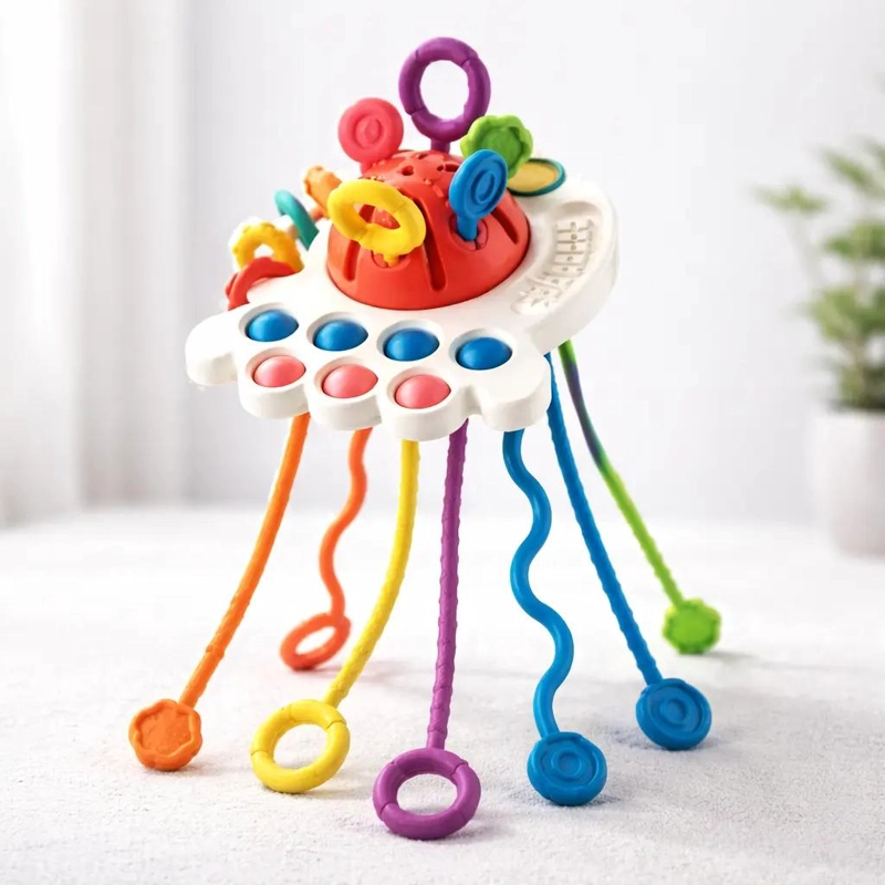 JUGUETE SENSORIAL MONTESSORI 4 EN 1 PARA BEBE S - 6
