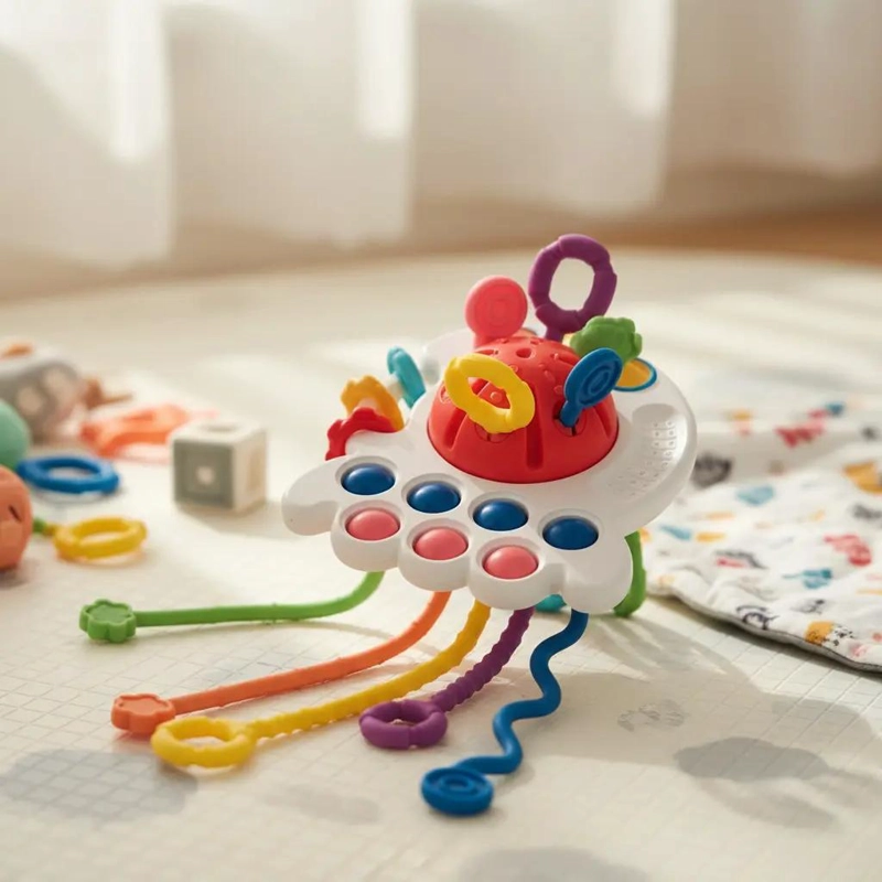 JUGUETE SENSORIAL MONTESSORI 4 EN 1 PARA BEBE S - 7