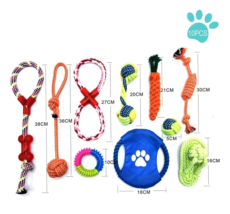 SET DE 10 JUGUETES INTERACTIVOS PARA PERROS PEQUEÑOS Y MEDIANOS - 2