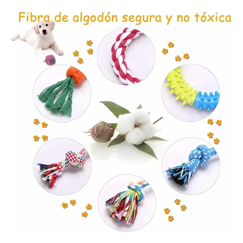 SET DE 10 JUGUETES INTERACTIVOS PARA PERROS PEQUEÑOS Y MEDIANOS - 6