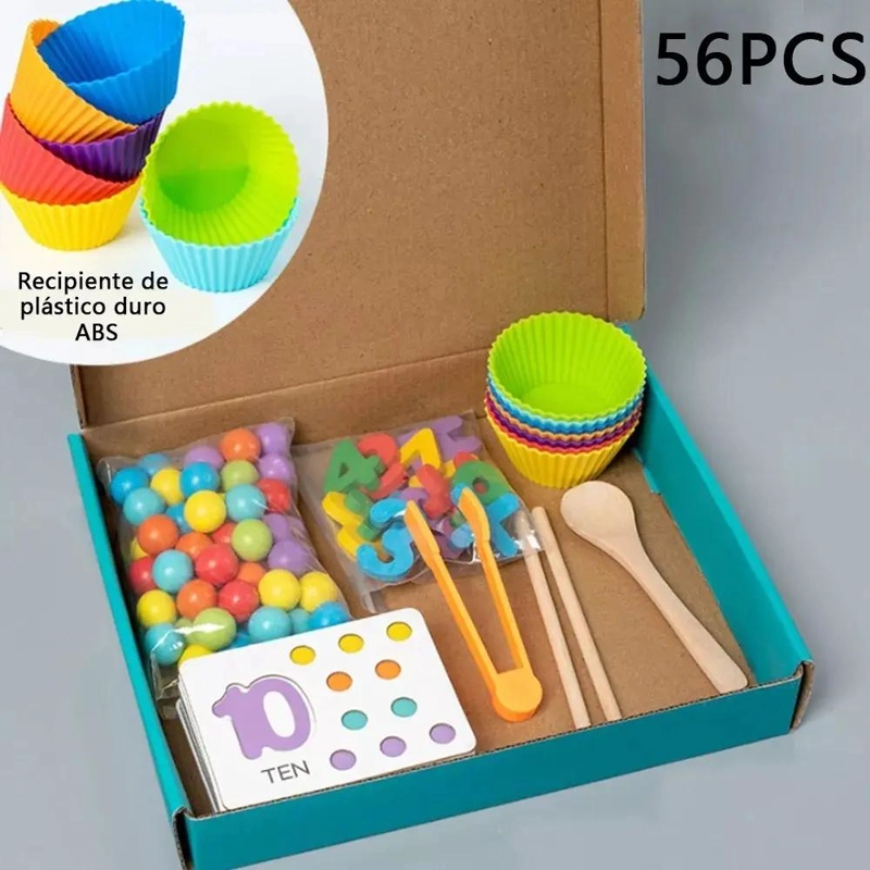 JUGUETE DIDACTICO DE CONTEO MONTESSORI PARA NIÑOS - 6