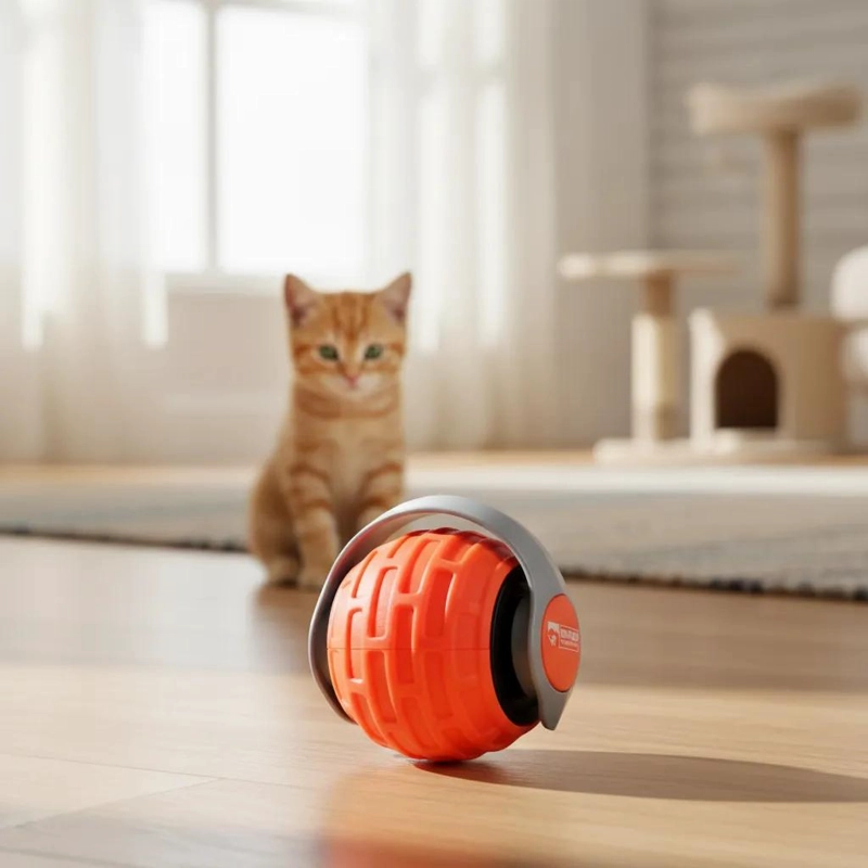 PELOTA INTERACTIVA PARA GATOS ESTIMULANTE Y DIVERTIDA - 2