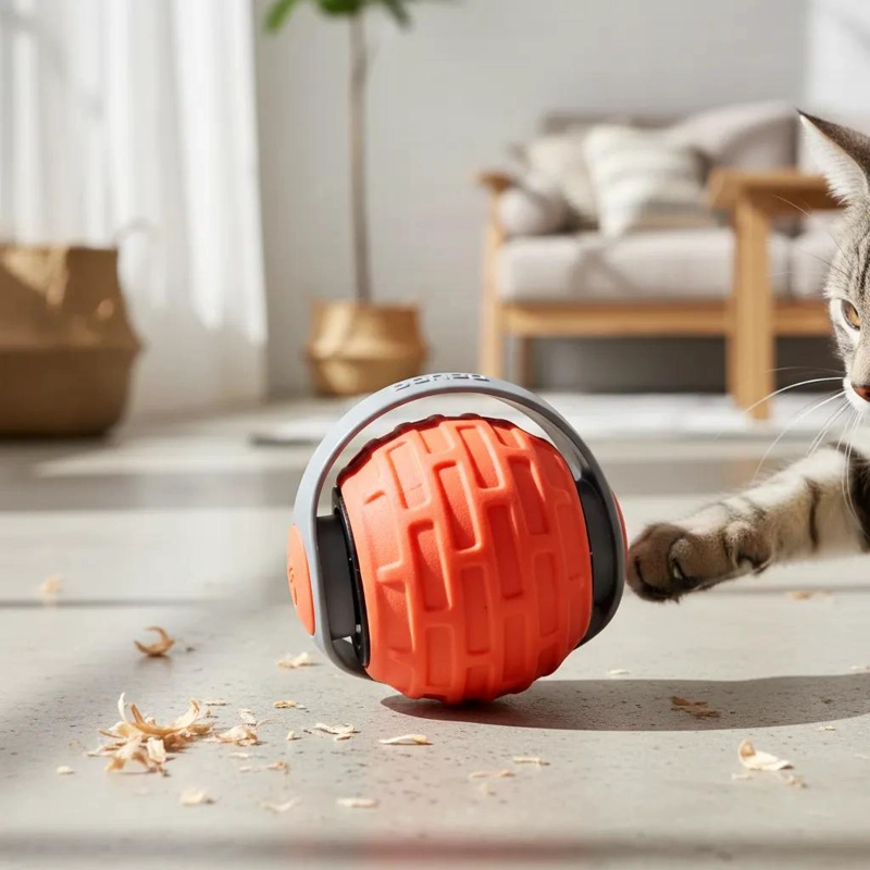 PELOTA INTERACTIVA PARA GATOS ESTIMULANTE Y DIVERTIDA - 4