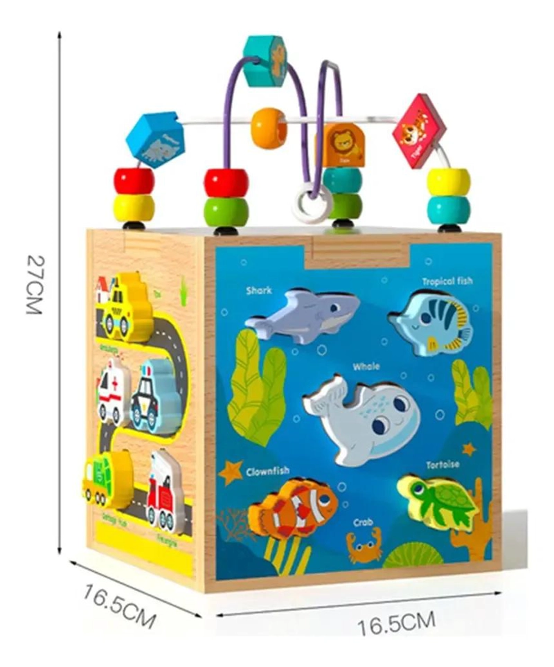 CUBO EDUCATIVO MONTESSORI 7 ACTIVIDADES PARA NIÑOS - 6