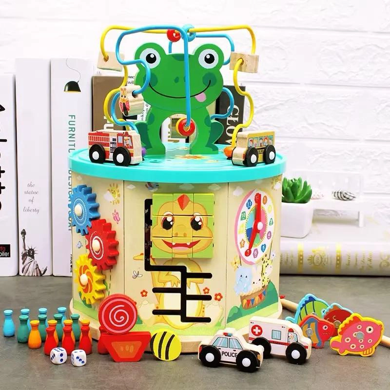 CUBO DE ACTIVIDADES MULTIFUNCCION PARA APRENDIZAJE INFANTIL - 1