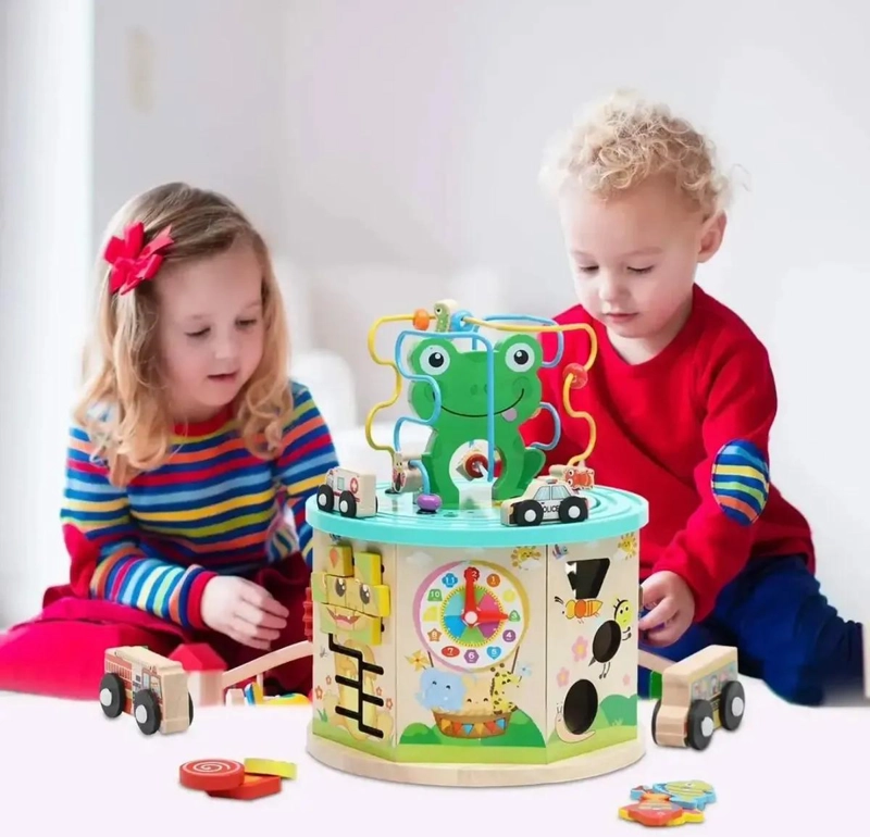CUBO DE ACTIVIDADES MULTIFUNCCION PARA APRENDIZAJE INFANTIL - 4