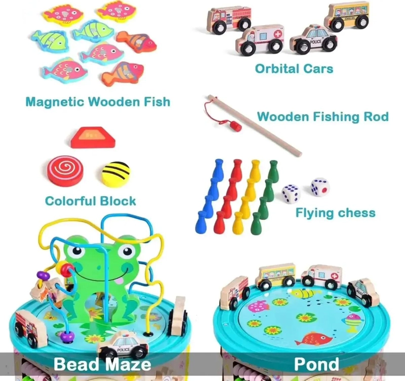 CUBO DE ACTIVIDADES MULTIFUNCCION PARA APRENDIZAJE INFANTIL - 8