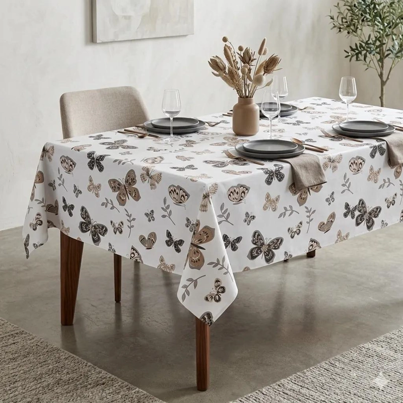 MANTEL RECTANGULAR IMPERMEABLE PARA MESA DE 150X200 CM - 1