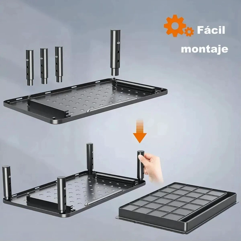 SOPORTE ELEVADOR DE MONITOR CON CAJON Y ALTURA AJUSTABLE - 7