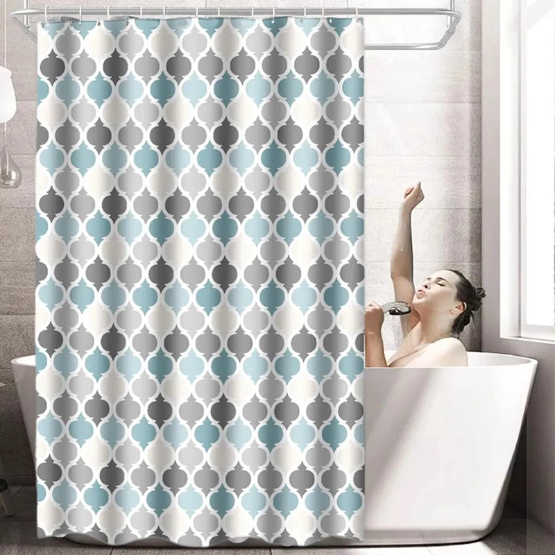 CORTINA DE BAÑO IMPERMEABLE DE POLIE STER 180X200 CM - 3