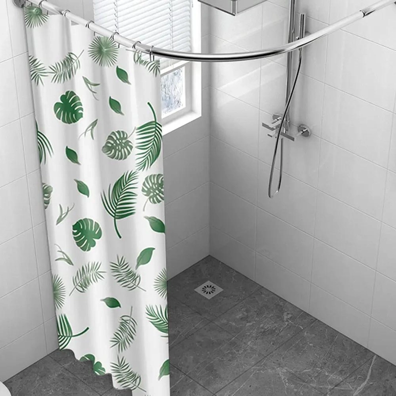 CORTINA DE BAÑO IMPERMEABLE 180X180CM CON GANCHOS - 5