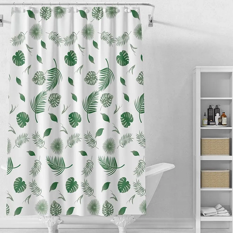 CORTINA DE BAÑO IMPERMEABLE 180X180CM CON GANCHOS - 6