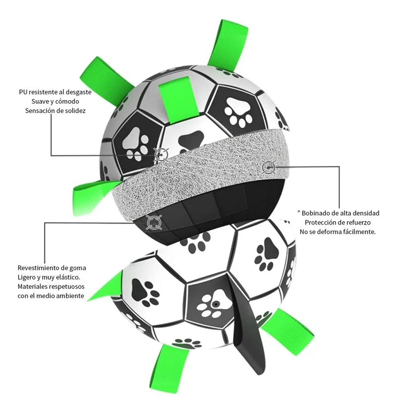 FUTBOL INTERACTIVO PARA PERROS JUGUETE DE ADIESTRAMIENTO - 7