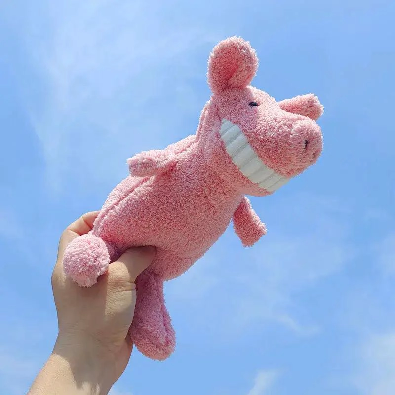 PELUCHE CERDO SONRIENTE PARA MASCOTAS IDEAL PARA JUGAR - 3