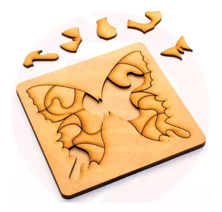 ROMPECABEZAS DE MARIPOSA DE MADERA PARA NIÑOS - 1
