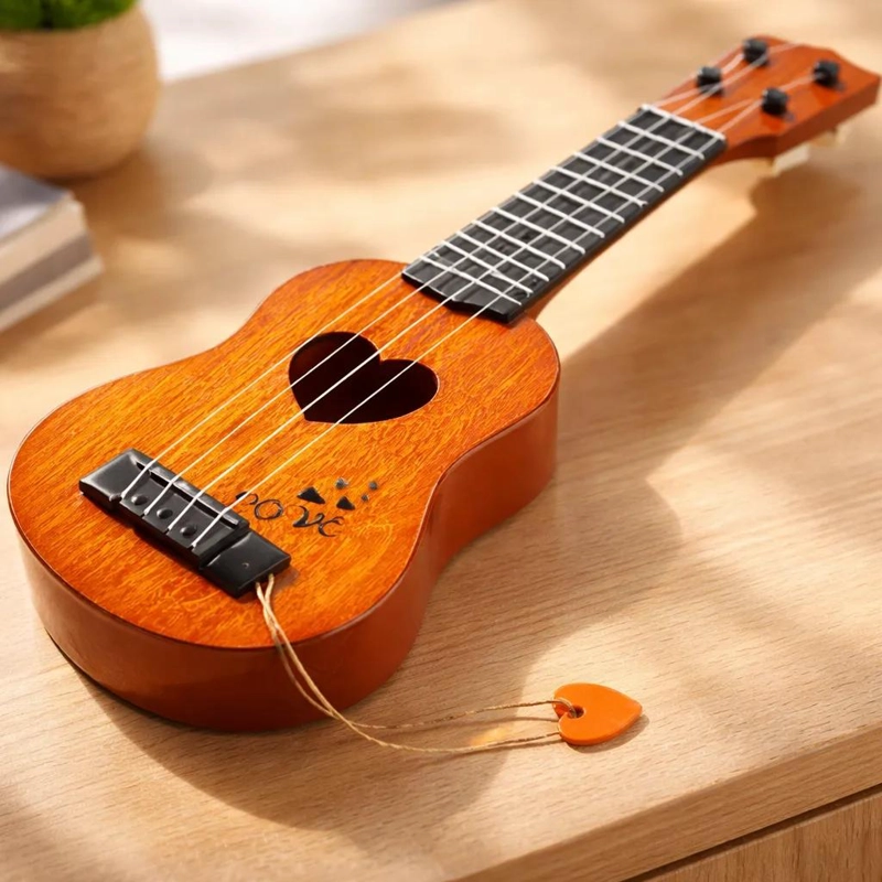 GUITARRA TIPO UKELELE PARA NIÑOS, JUGUETE MUSICAL DIVERTIDO - 5