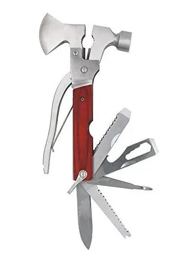 MARTILLO HACHA MULTIUSO 10 HERRAMIENTAS EN 1 PARA CAMPING - 2