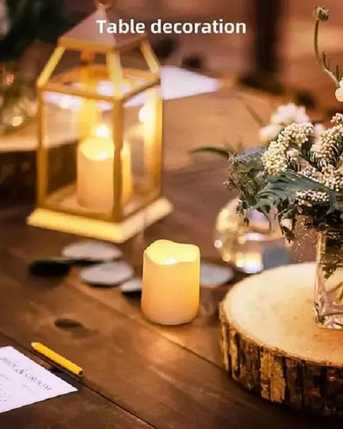 PAQUETE DE 24 VELAS LED DECORATIVAS CON EFECTO REALISTA - 2