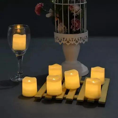 PAQUETE DE 24 VELAS LED DECORATIVAS CON EFECTO REALISTA - 4
