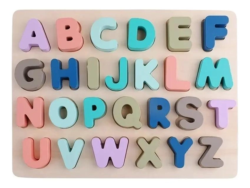ROMPECABEZAS DIDACTICO DE MADERA CON LETRAS DEL ALFABETO - 10