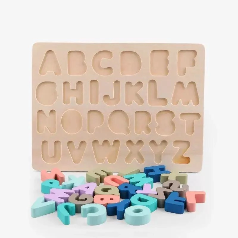 ROMPECABEZAS DIDACTICO DE MADERA CON LETRAS DEL ALFABETO - 4