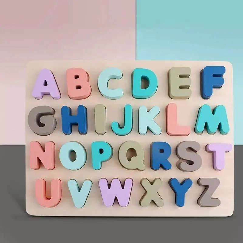 ROMPECABEZAS DIDACTICO DE MADERA CON LETRAS DEL ALFABETO - 5