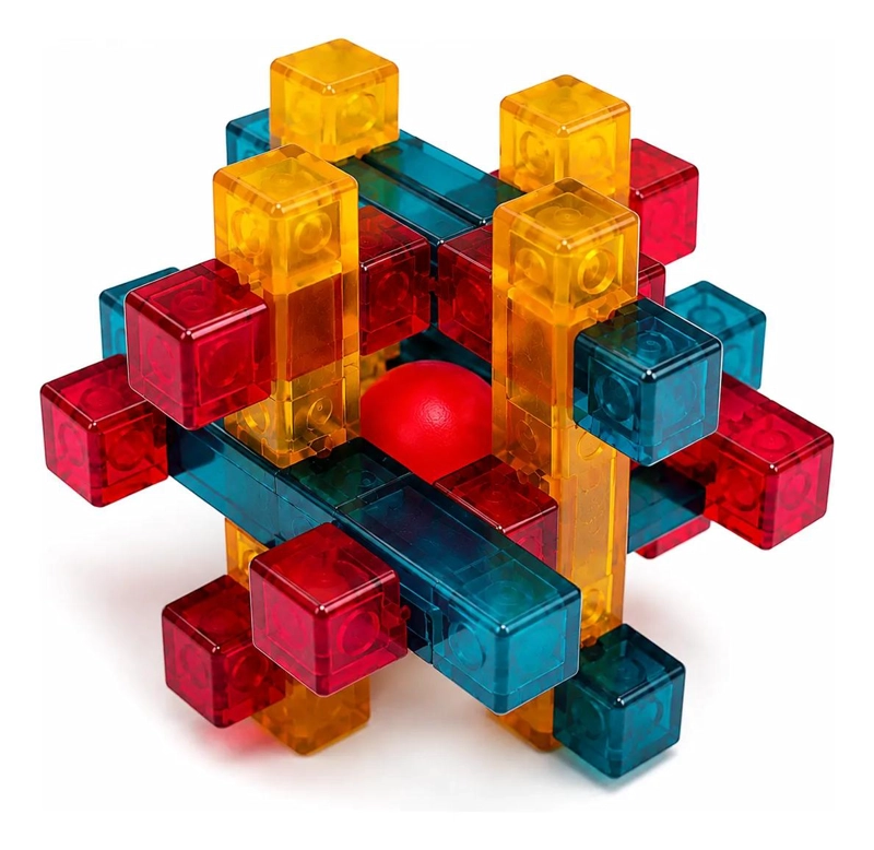 ROMPECABEZAS 3D DE PLASTICO MULTICOLOR CON ESFERA PARA NIÑOS - 1