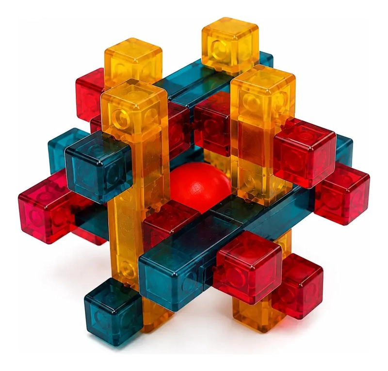 ROMPECABEZAS 3D DE PLASTICO MULTICOLOR CON ESFERA PARA NIÑOS - 3