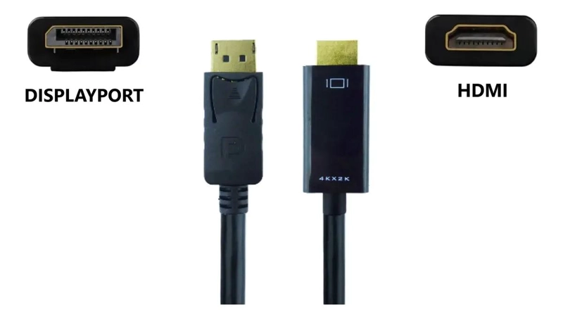 PACK DE 2 CABLES DISPLAYPORT A HDMI 1.8 MTS PARA UHD 4K - 3