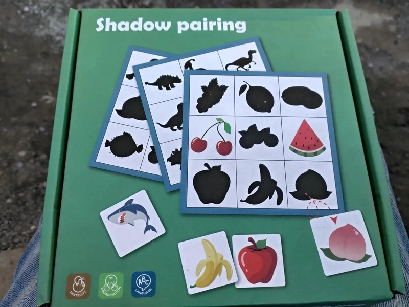 JUEGO DIDACTICO MEMORICE SOMBRAS DE MADERA PARA NIÑOS - 1