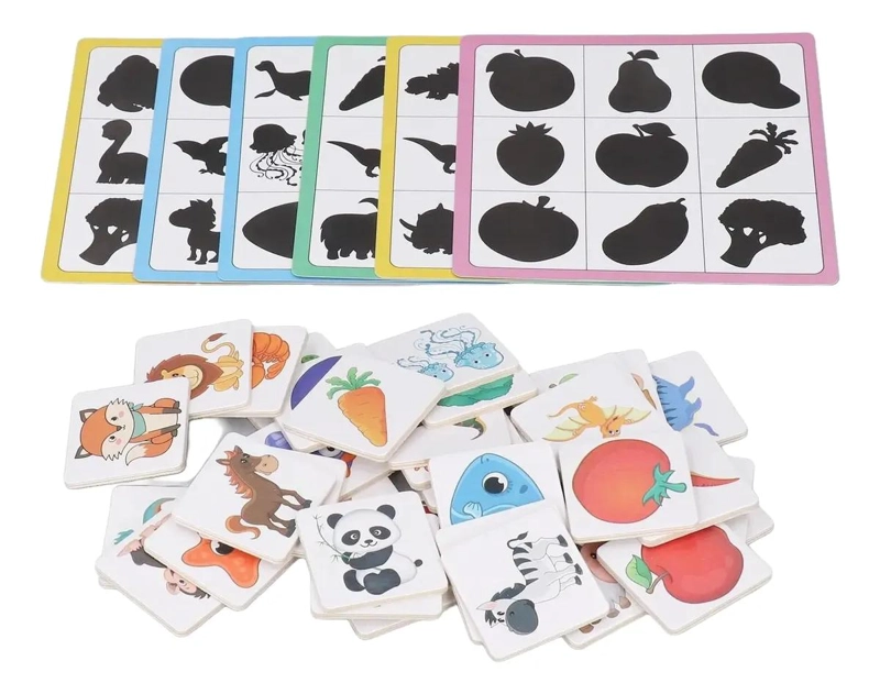 JUEGO DIDACTICO MEMORICE SOMBRAS DE MADERA PARA NIÑOS - 3